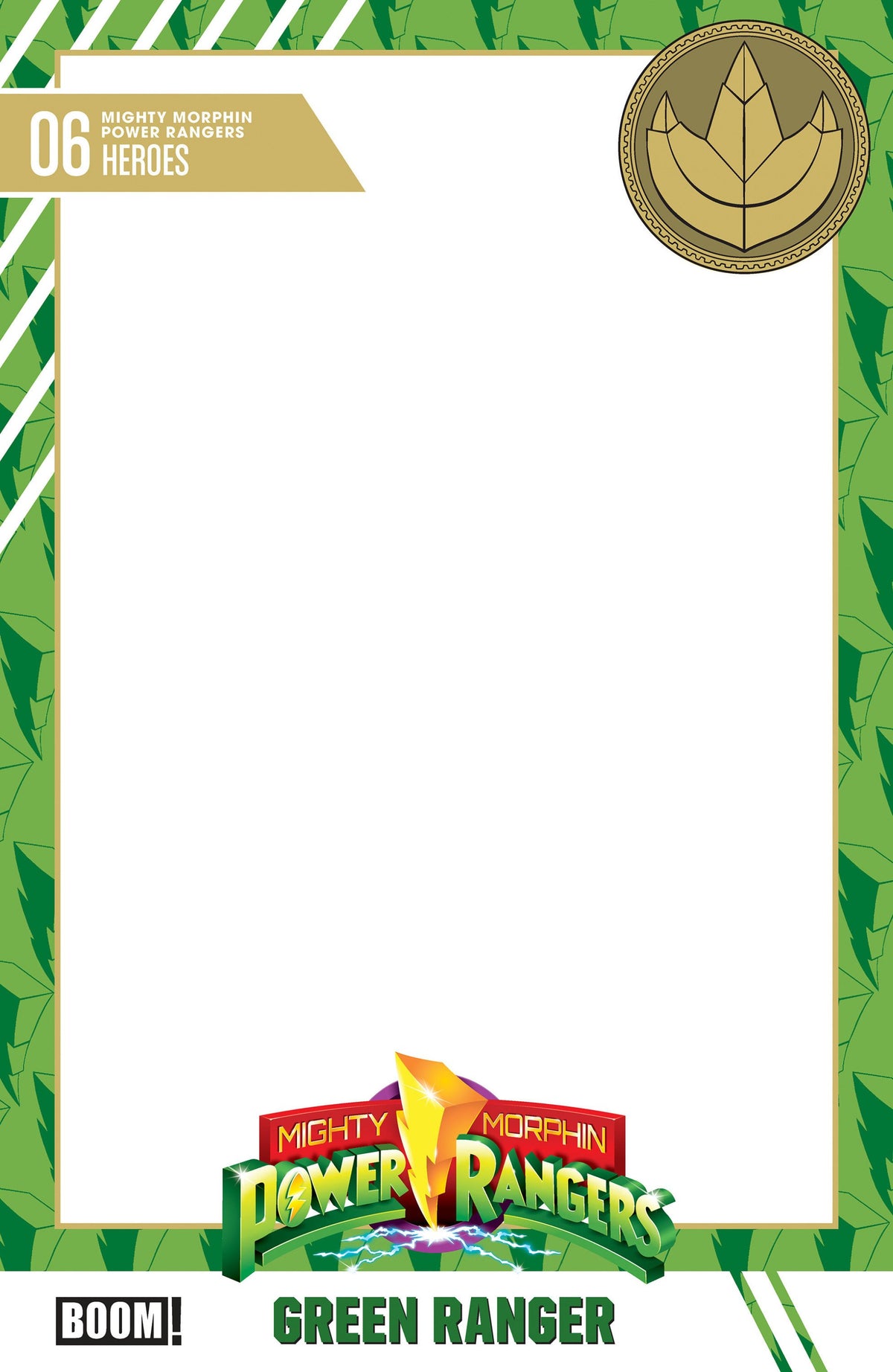 MIGHTY MORPHIN POWER RANGERS 2026 #6 CVR D TRADING CARD BLANK SKETCH VAR