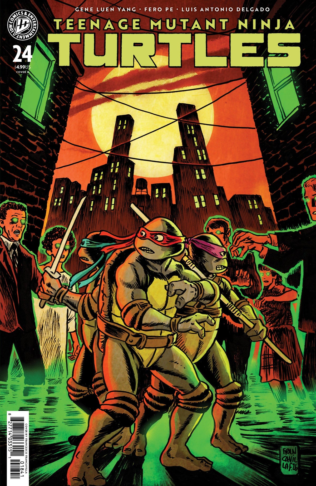 TEENAGE MUTANT NINJA TURTLES #24 VAR D FRANCAVILLA CVR D