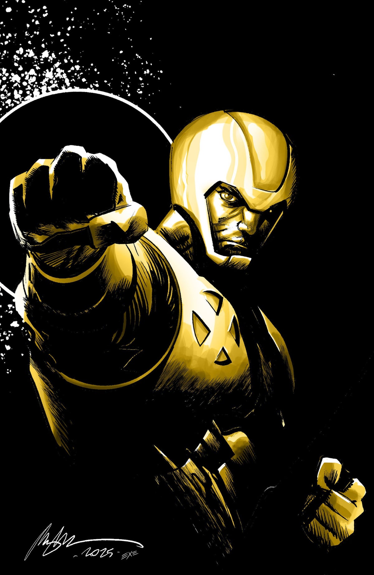 X-O MANOWAR BLACK WHITE AND GOLD #2 CVR C ALBUQUERQUE FULL ART VAR