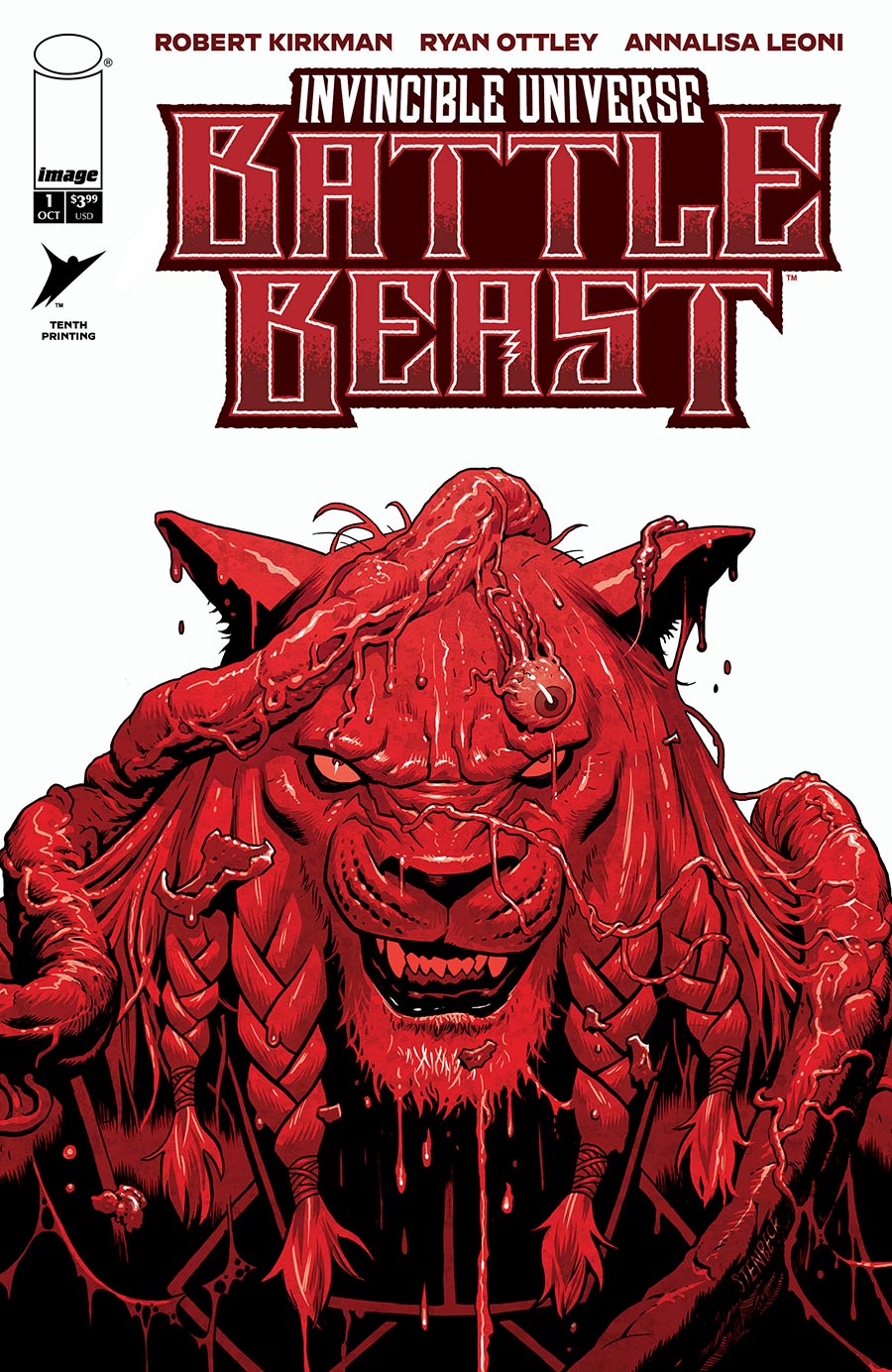 INVINCIBLE UNIVERSE BATTLE BEAST #1 10TH PRINTING CVR I BEN STENBECK VAR