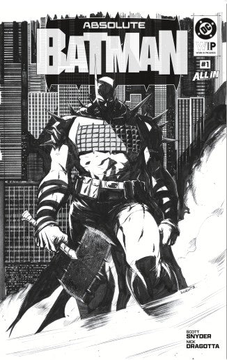 DC W.I.P. ABSOLUTE BATMAN #1 2ND PRINTING — 2 COVER BUNDLE