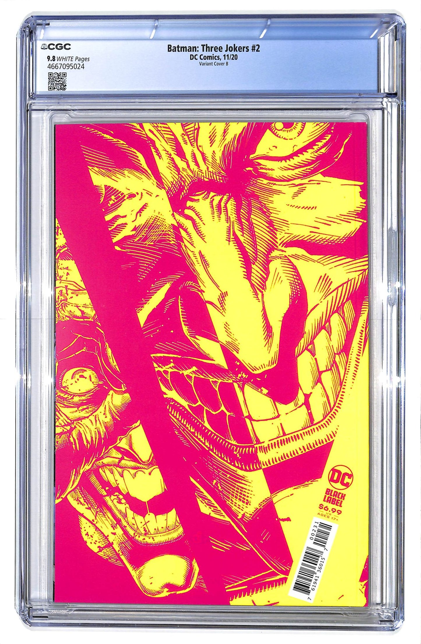 Batman: Three Jokers 2020 #2 Jason Fabok Yellow Joker Variant Cover - CGC 9.8 - $60.00