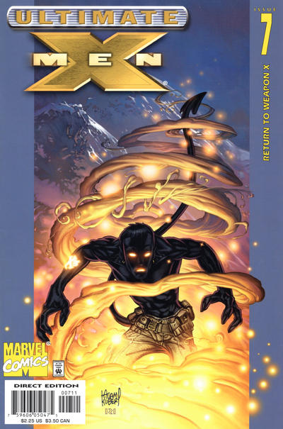 Ultimate X-Men 2001 #7 Direct Edition Signed by Adam Kubert, Art Thilbert - back issue - $15.00
