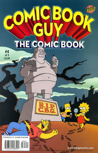 Bongo Comics Presents Comic Book Guy: The Comic Book 2010 #4 - back issue - $10.00