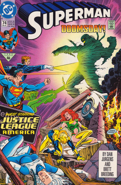 Superman 1987 #74 Direct ed. - back issue