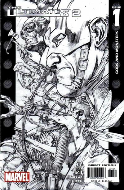 Ultimates 2 2005 #1 Variant Sketch Edition - back issue