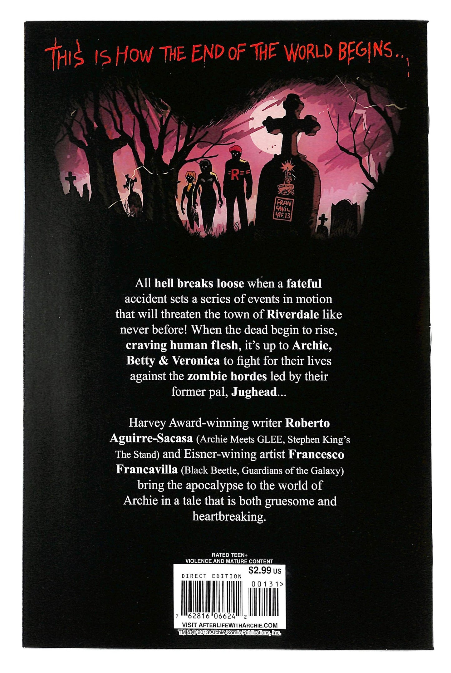 Afterlife with Archie 2013 #1 Tim Seeley Variant - back issue - $15.00