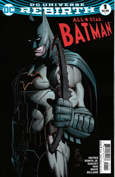 All Star Batman 2016 #1 John Romita Jr. / Danny Miki "Batman" Cover - back issue - $5.00