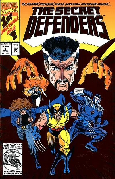 The Secret Defenders 1993 #1 Direct ed. - back issue - $5.00