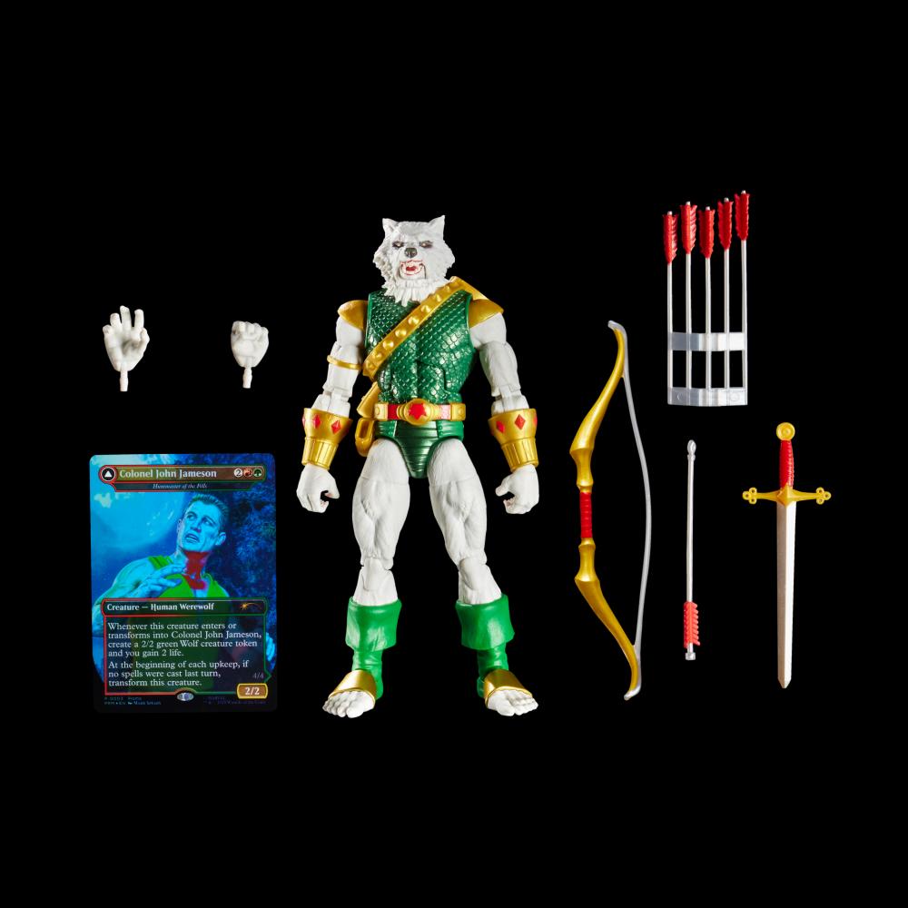 MARVEL LEGENDS SPIDER-MAN MAGIC THE GATHERING MAN WOLF