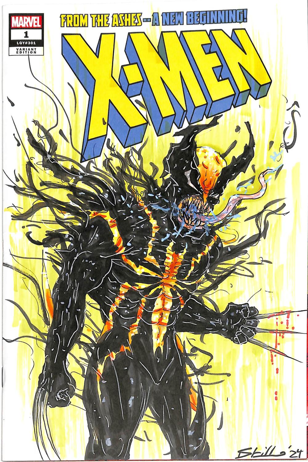 X-MEN #1 DAN STILLO VENOMIZED WOLVERINE SKETCH COVER VAR