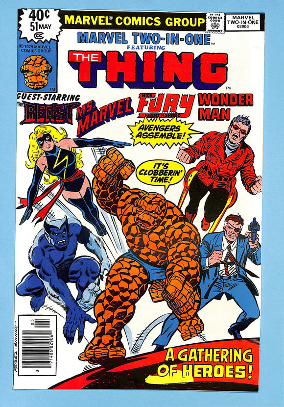 Marvel Two-In-One #51 The Thing, The Beast, Ms. Marvel, Nick Fury, Wonder Man (2)