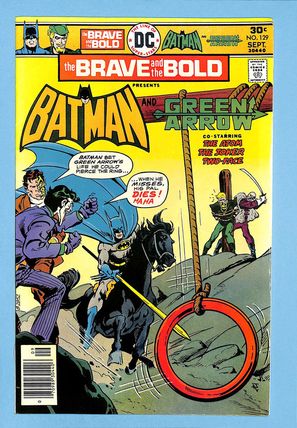 Brave and the Bold #129 Batman, Green Arrow, The Joker, The Atom, Two-Face