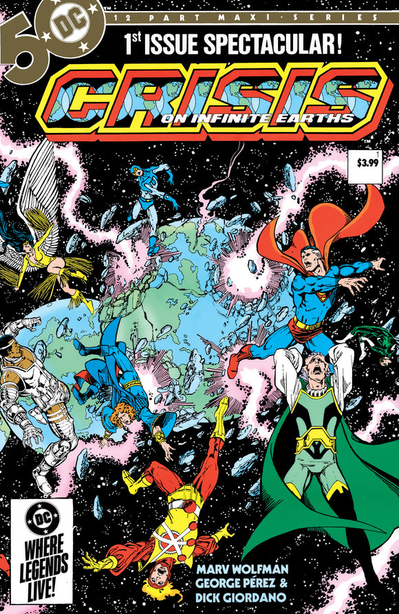 Crisis On Infinite Earths #1  Facsimile Edition Cvr B George Perez Foil Var (Of 12)