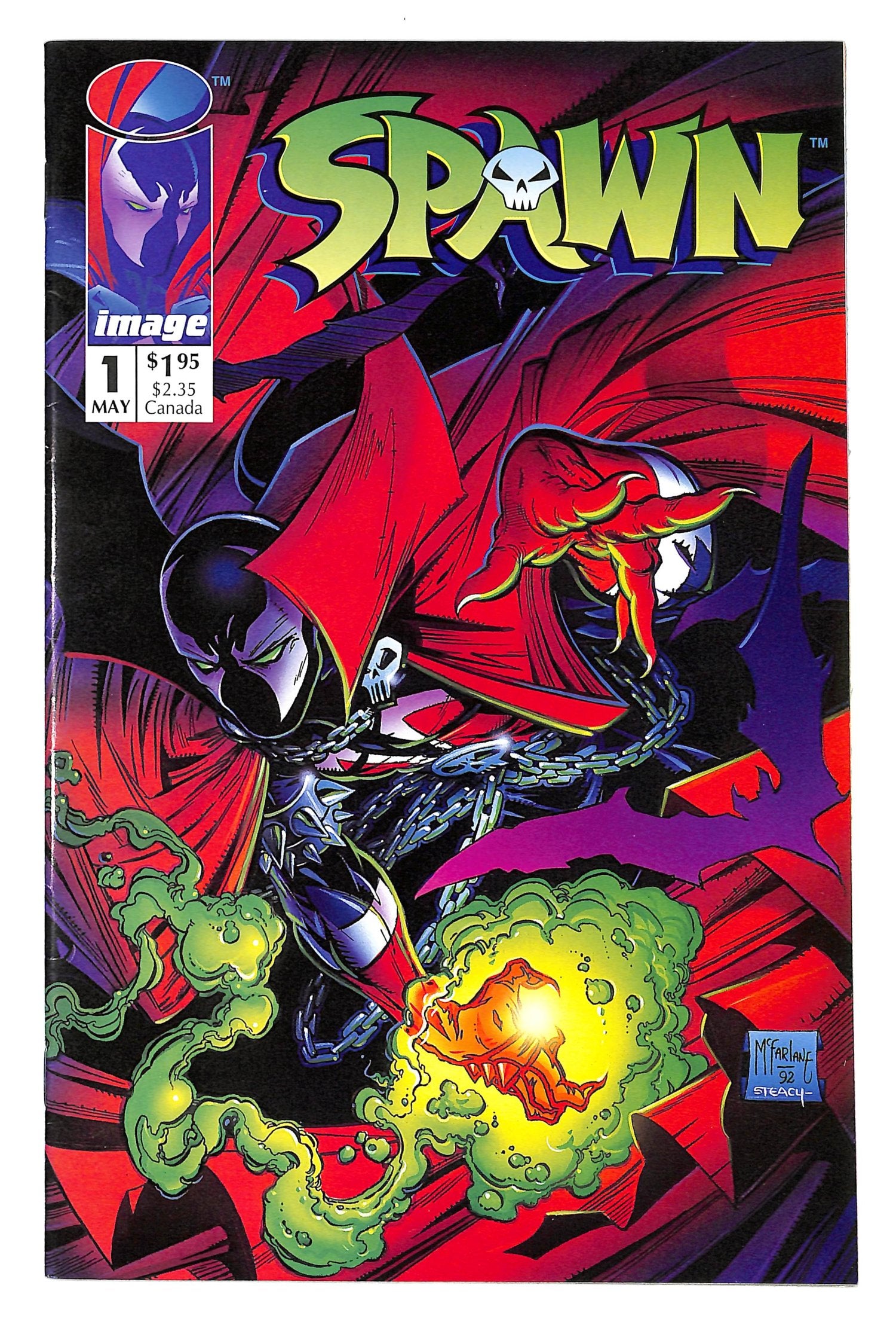 Spawn 1992 #1 Direct ed. - back issue - $45.00