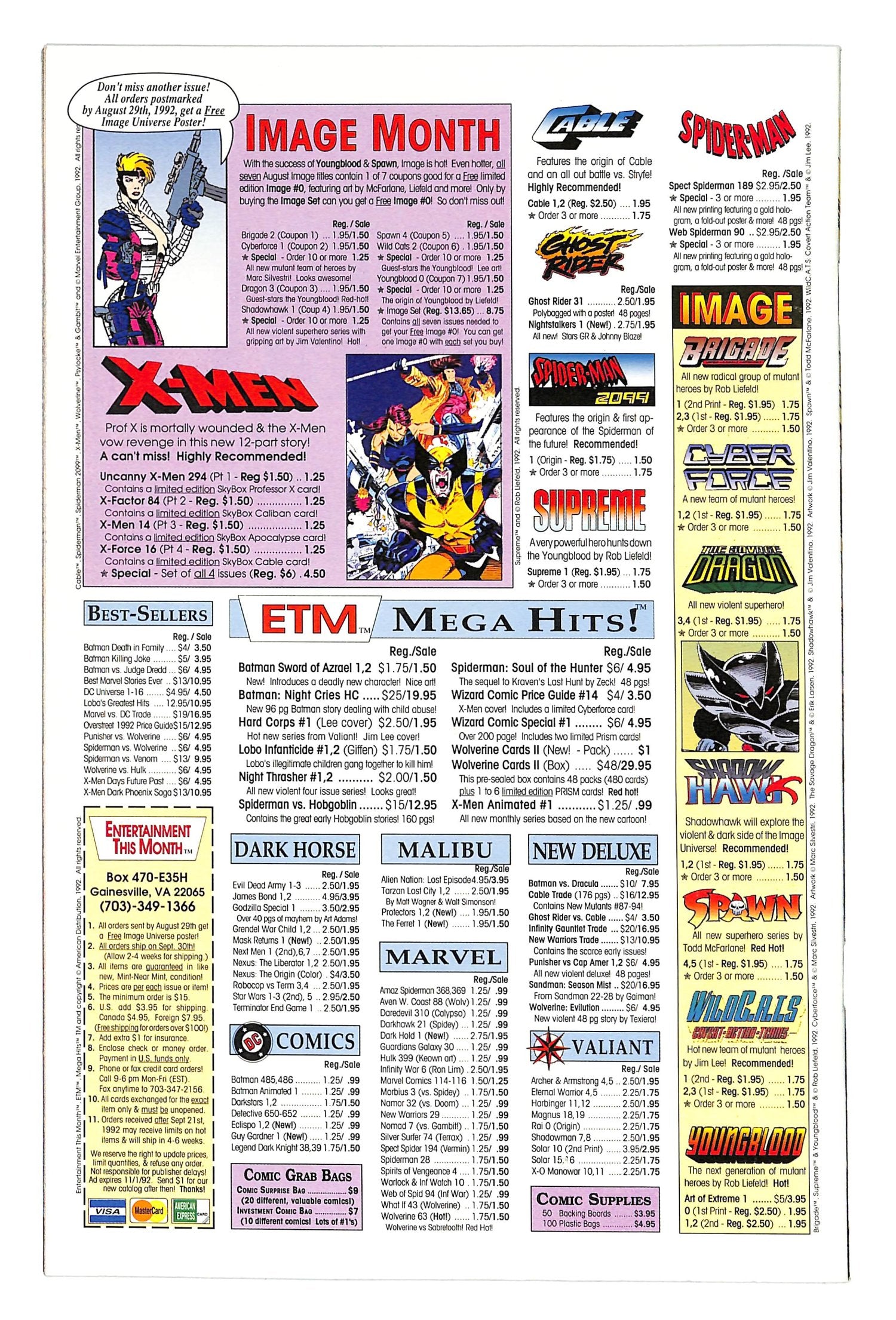 Spawn 1992 #3 Newsstand ed. - back issue - $15.00