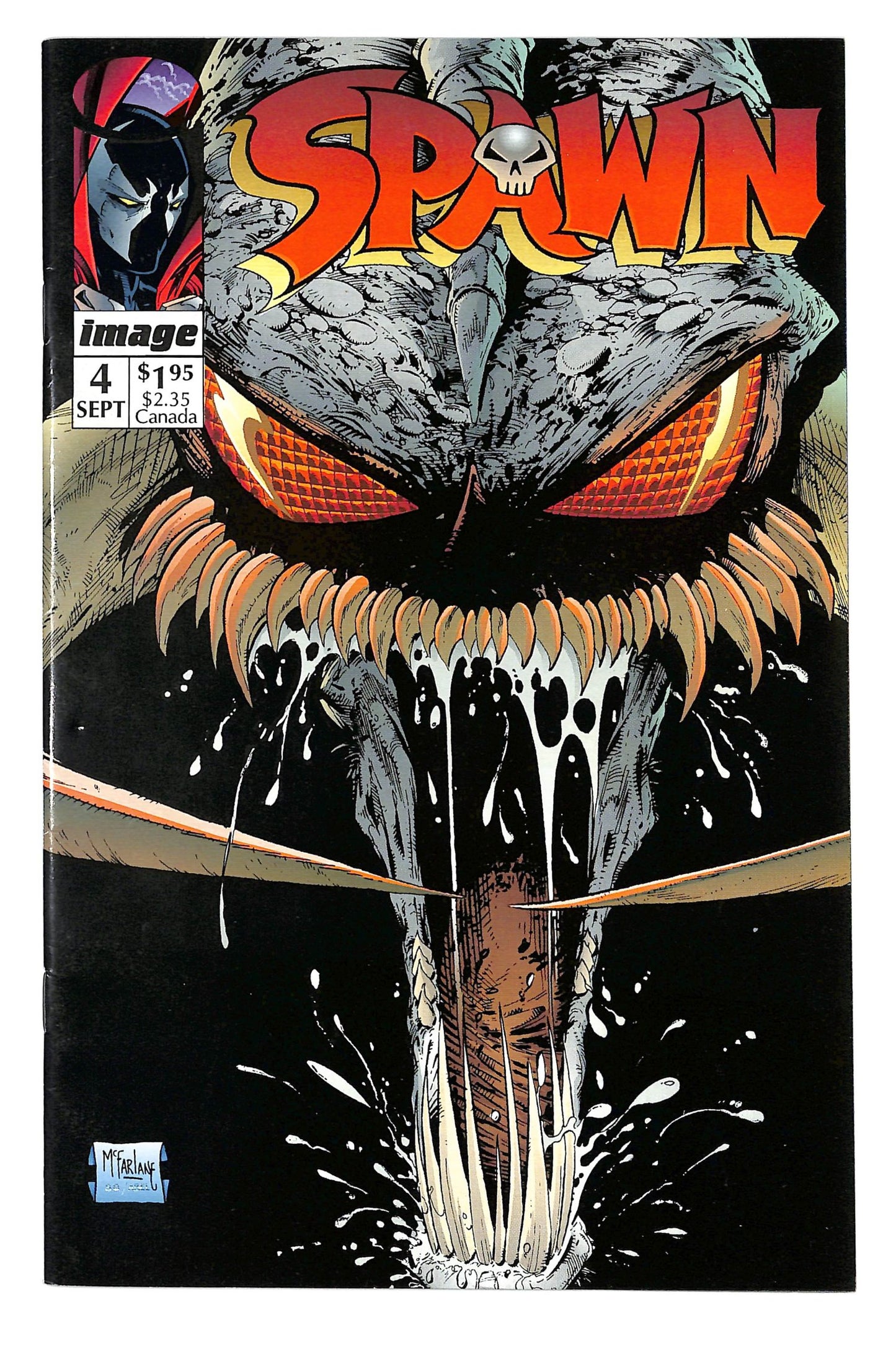 Spawn 1992 #4 Direct ed. - back issue - $10.00