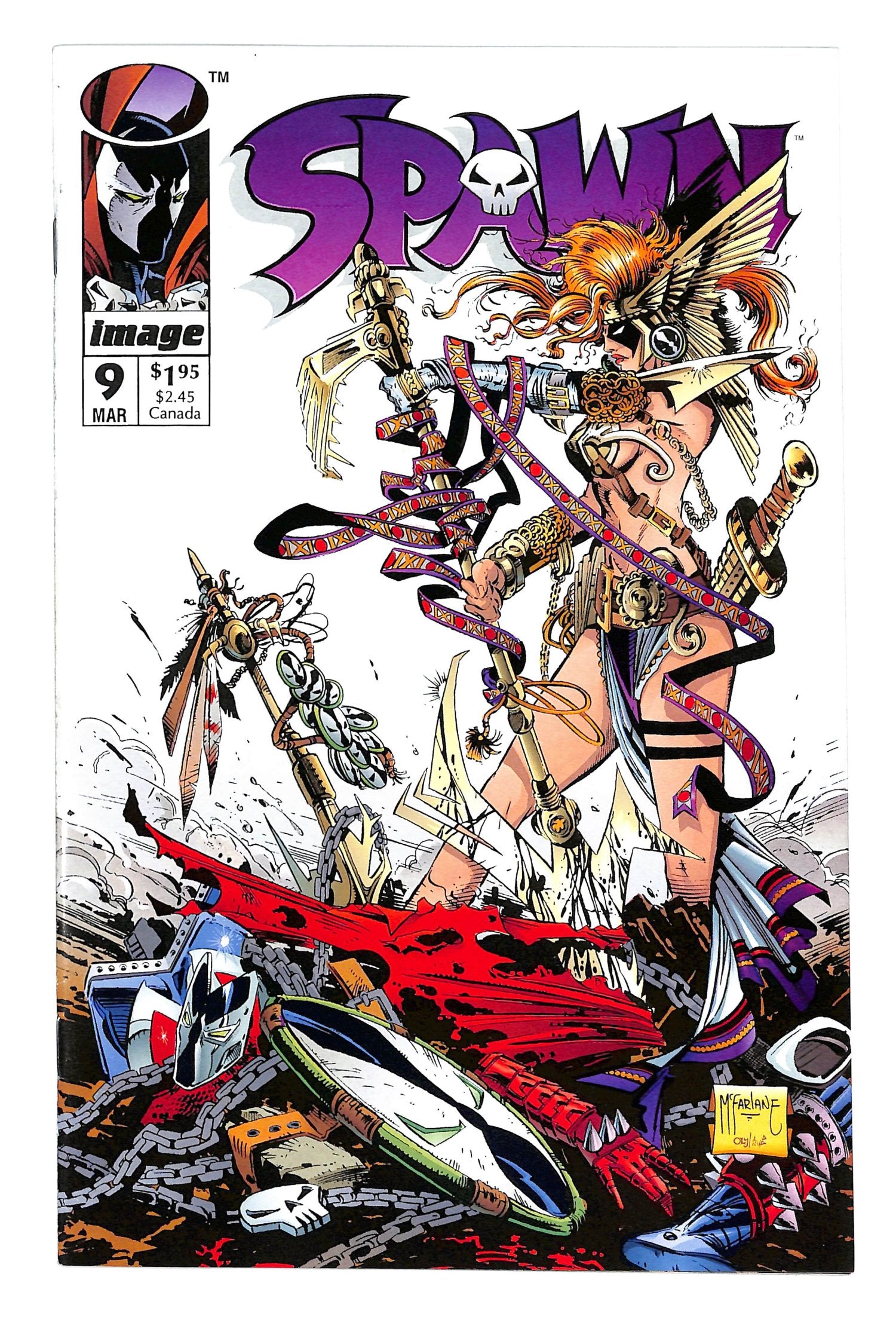 Spawn 1992 #9 Direct ed. - back issue - $10.00