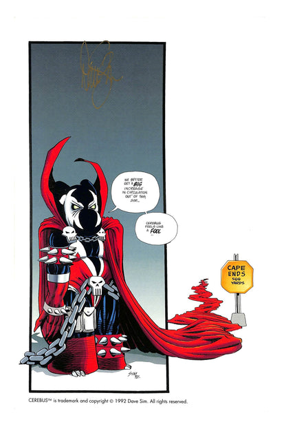 Spawn 1992 #10 Direct ed. Signed by Dave Sim - back issue - $25.00