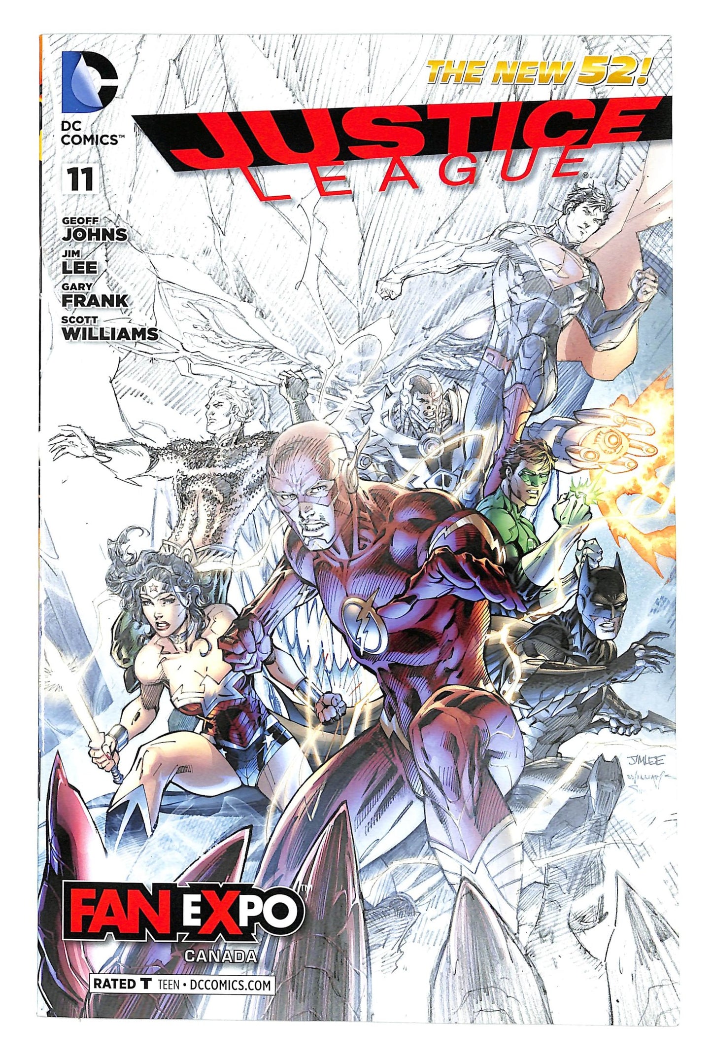 Justice League 2011 #11 Fan Expo Canada Cover - back issue - $15.00