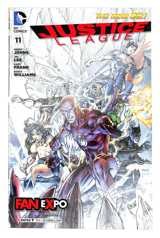 Justice League 2011 #11 Fan Expo Canada Cover - back issue - $15.00