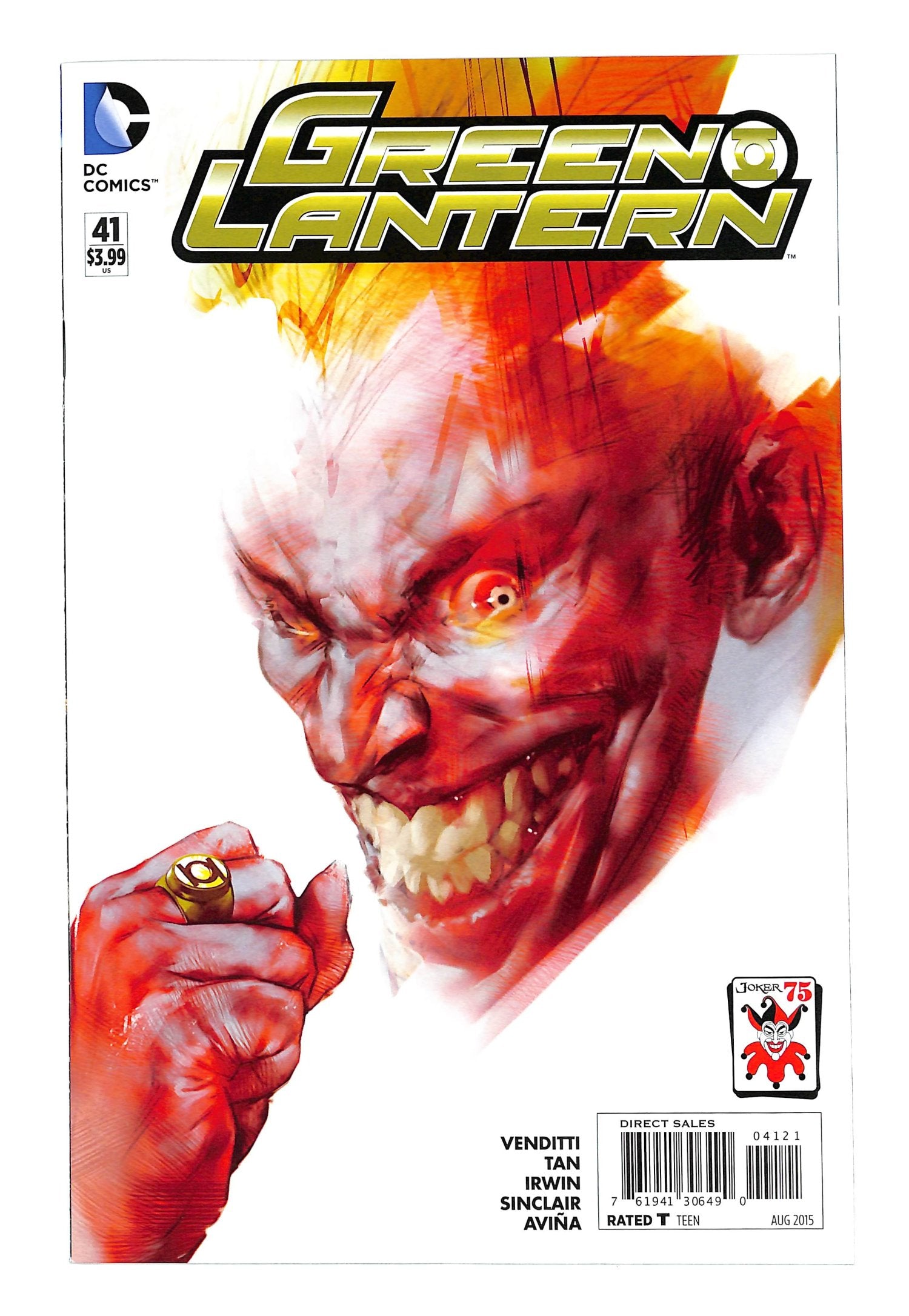 Green Lantern 2011 #41 Ben Oliver The Joker 75th Anniversary Cover - back issue - $10.00