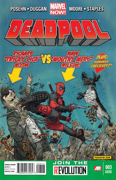 Deadpool 2013 #3 Third Printing Variant - back issue - $10.00