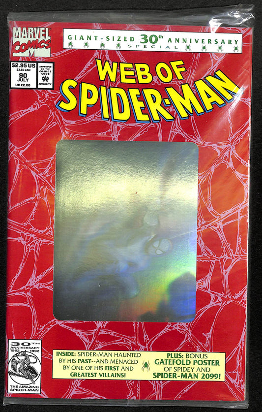 Web of Spider-Man #90 (1) 30th Anniversary w/ Spider-Man 2099 Gatefold Poster