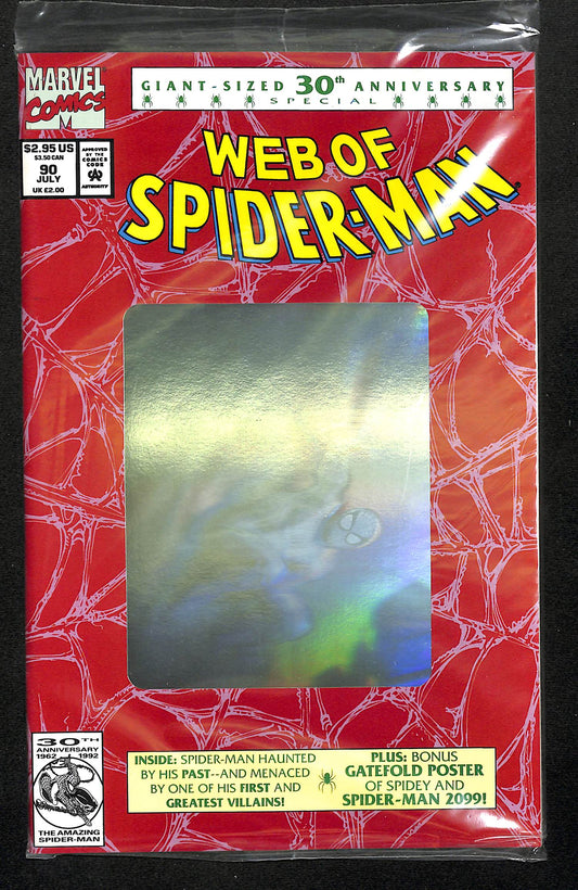 Web of Spider-Man #90 (2) 30th Anniversary w/ Spider-Man 2099 Gatefold Poster