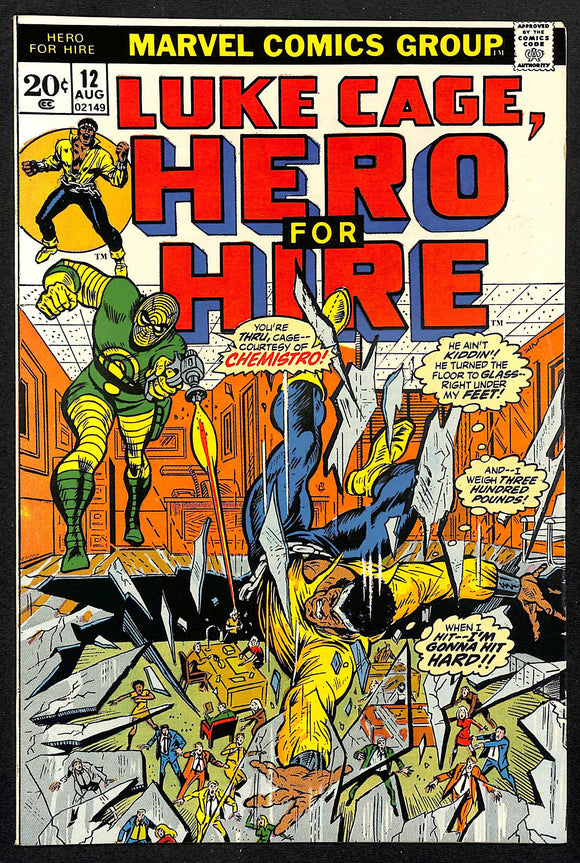 Luke Cage Hero for Hire #12 First Appearance: Chemistro