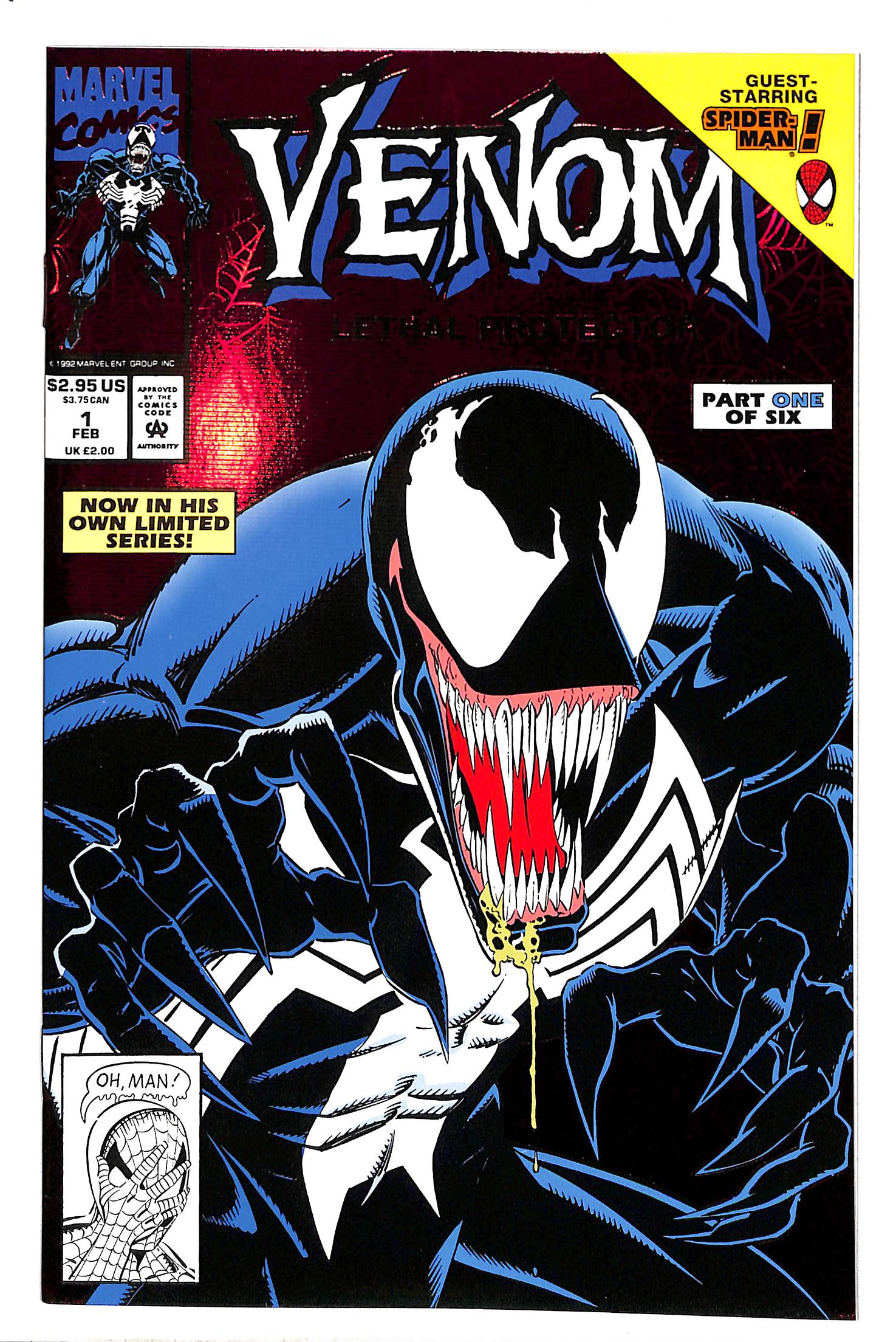 Venom: Lethal Protector 1993 #1 Direct ed. - back issue - $30.00