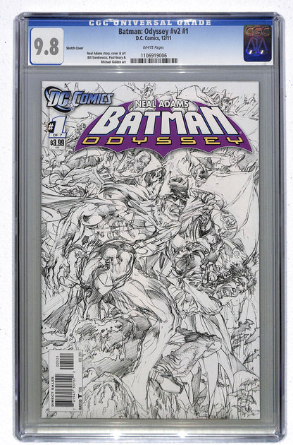 Batman: Odyssey 2011 #1 Neal Adams Sketch Cover - back issue - $40.00