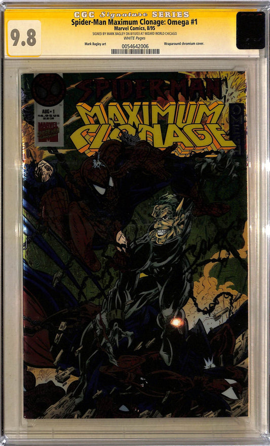 Spider-Man Maximum Clonage: Omega 1995 #1 Signed by Mark Bagley - back issue - $150.00