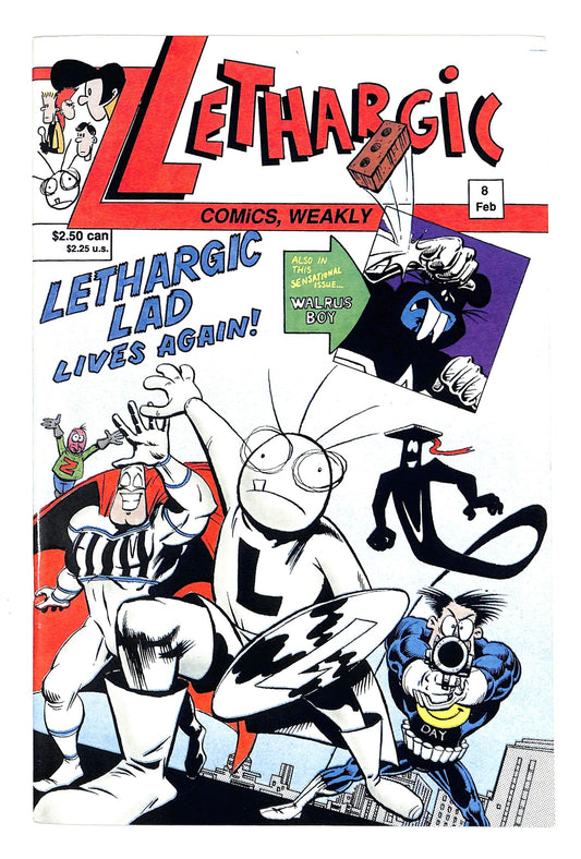 Lethargic Comics Weakly 1992 #8 - back issue - $10.00