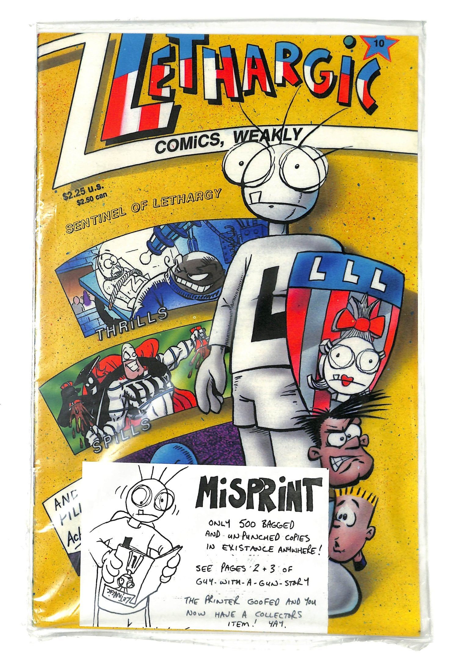 Lethargic Comics Weakly 1992 #10 - back issue - $10.00