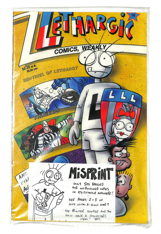 Lethargic Comics Weakly 1992 #10 - back issue - $10.00