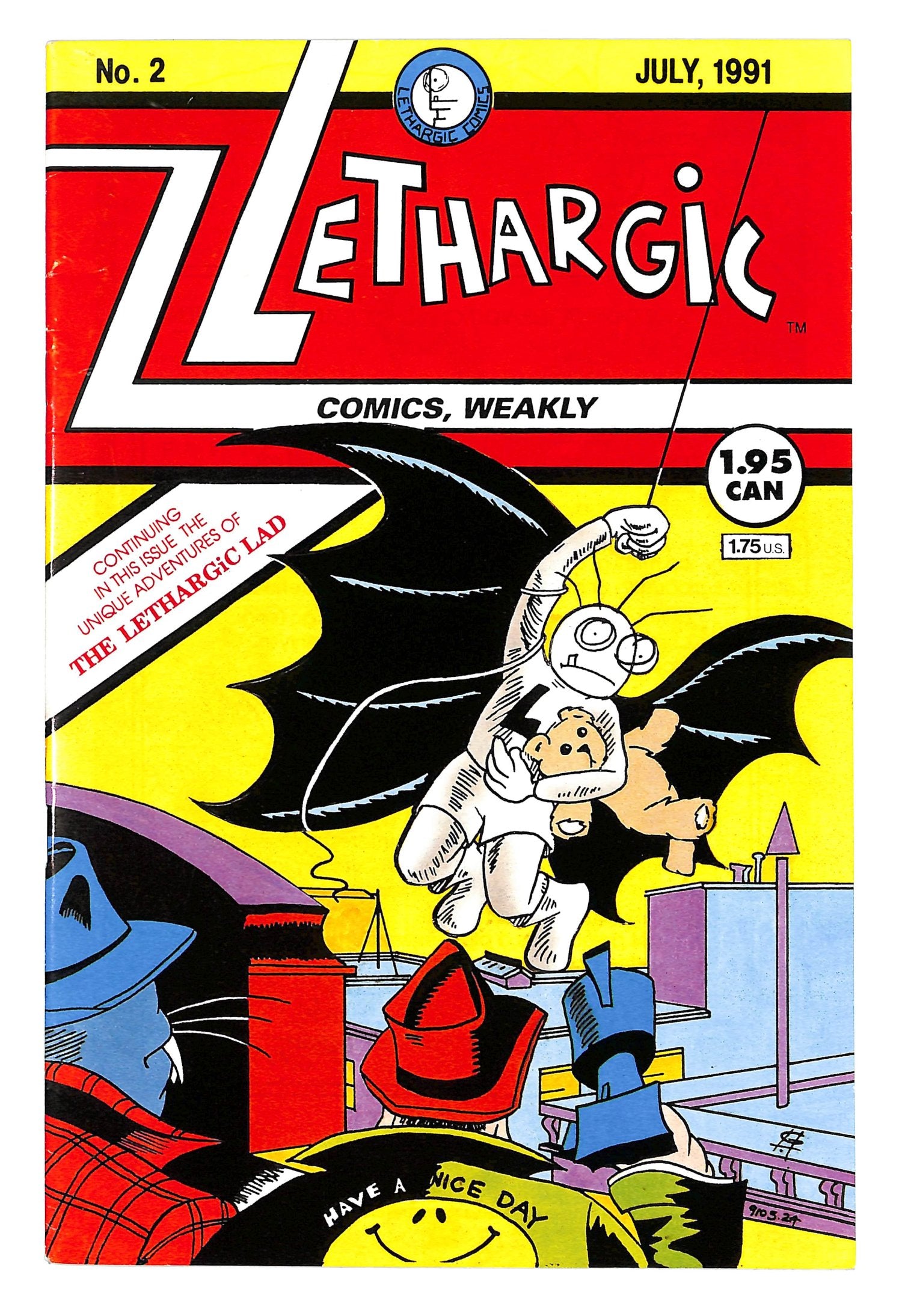 Lethargic Comics, Weakly 1991 #2 - back issue - $10.00