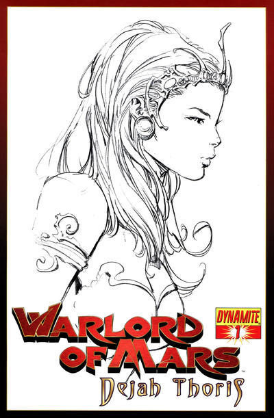 Warlord of Mars: Dejah Thoris 2011 #1 David Finch Incentive Sketch - back issue - $10.00