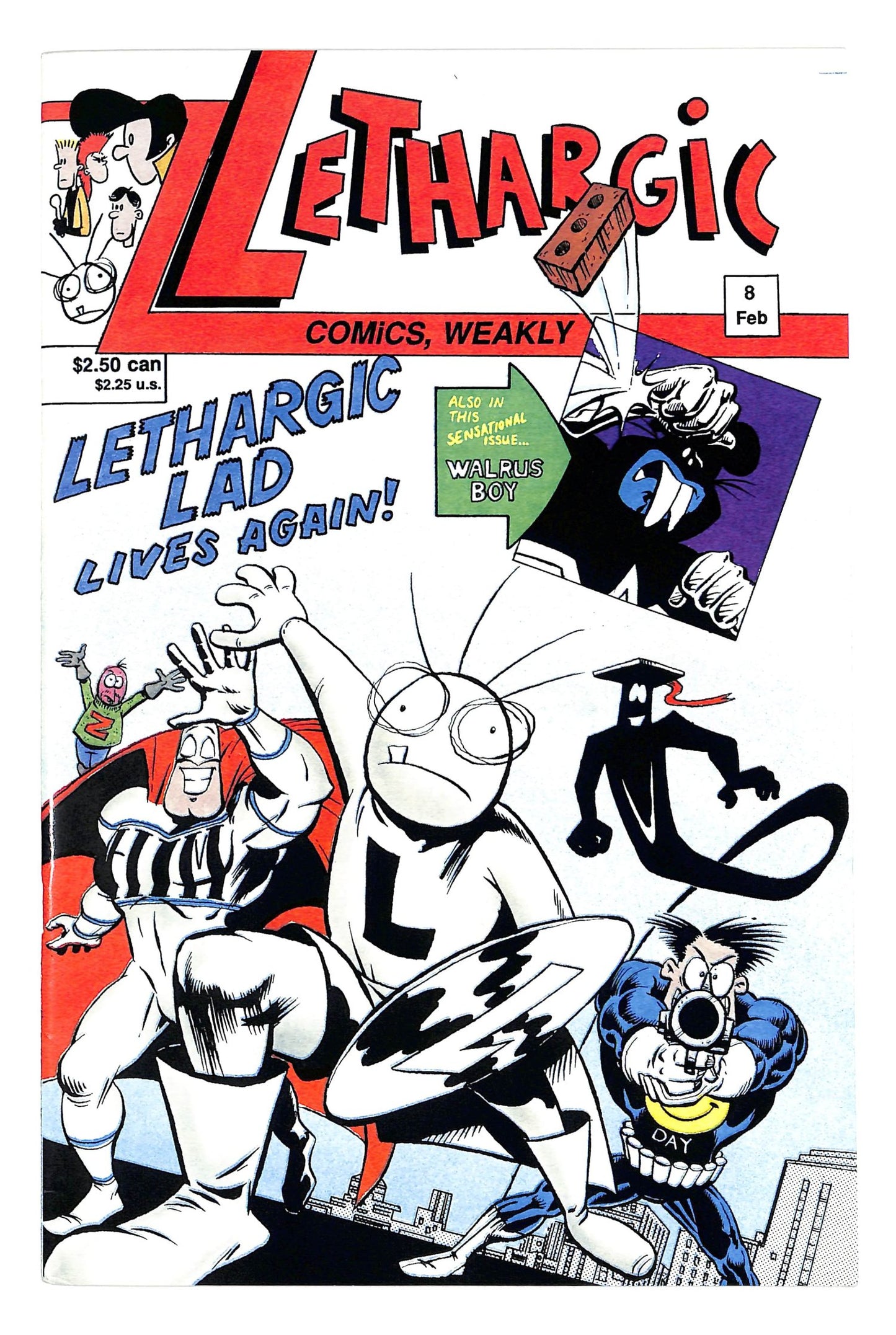 Lethargic Comics Weakly 1992 #8 - back issue - $10.00