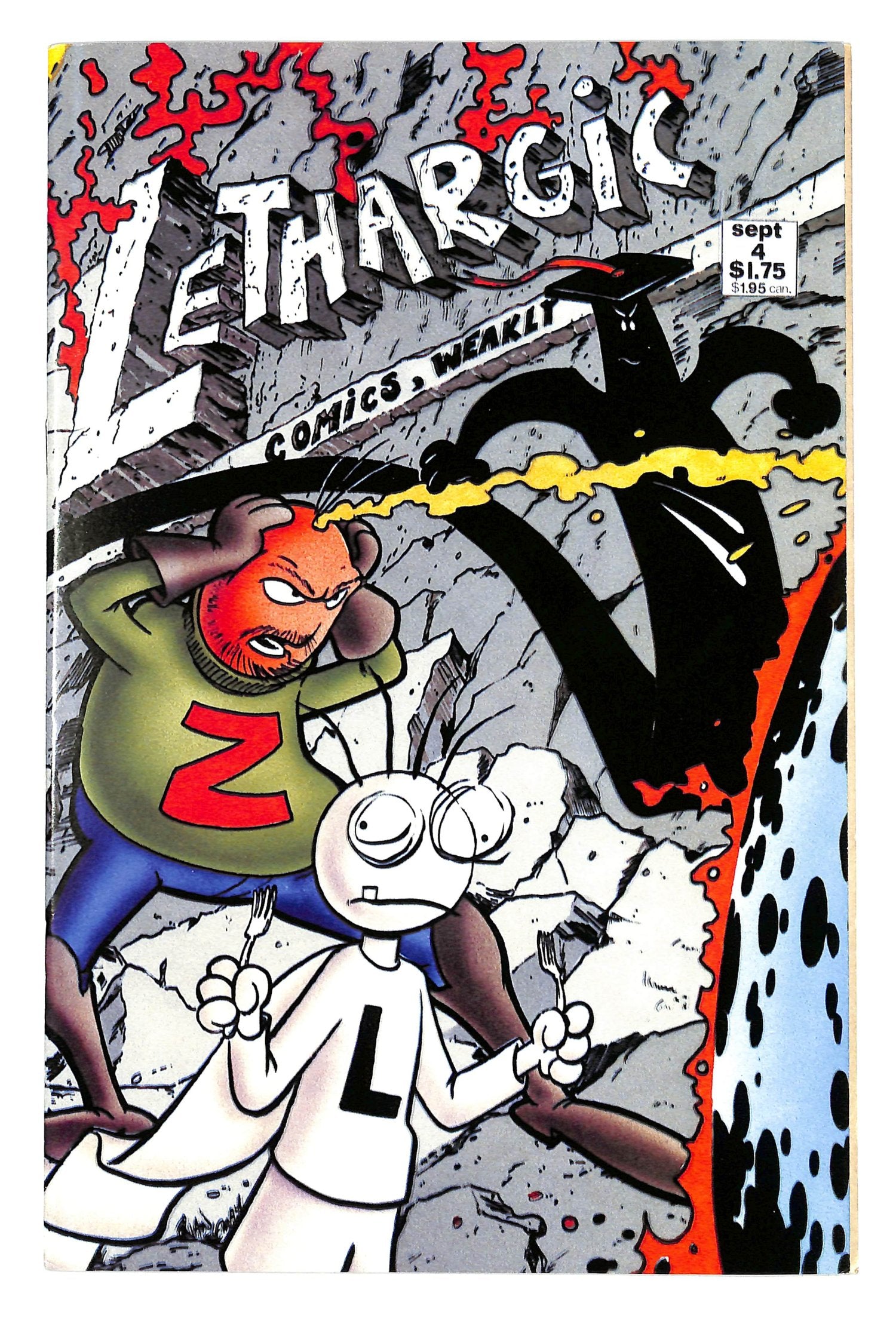 Lethargic Comics, Weakly 1991 #4 Signed by Greg Hyland - back issue - $10.00