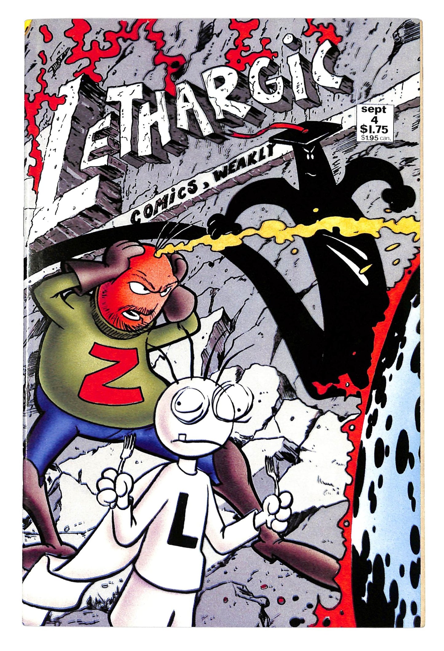 Lethargic Comics, Weakly 1991 #4 - back issue - $10.00