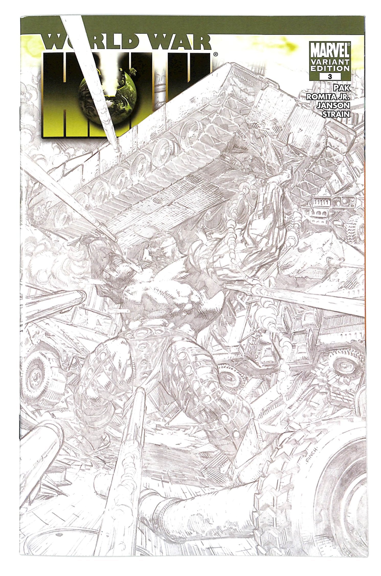 World War Hulk 2007 #3 Sketch Variant Edition - back issue - $15.00