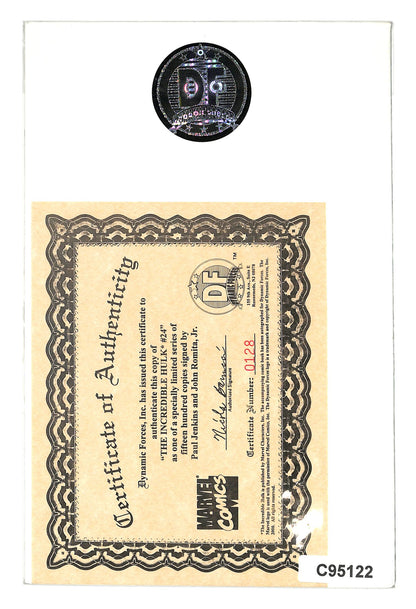 Incredible Hulk 2000 #24 Direct Edition Signed by Paul Jenkins & John Romita Jr. - back issue - $30.00