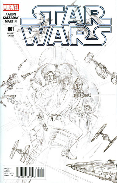 Star Wars 2015 #1 Alex Ross Sketch Variant - CGC 8.0 - $70.00