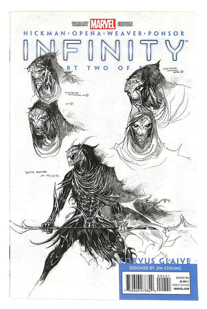 Infinity 2013 #2 Jim Cheung 'Corvus Glaive Design' - back issue - $20.00