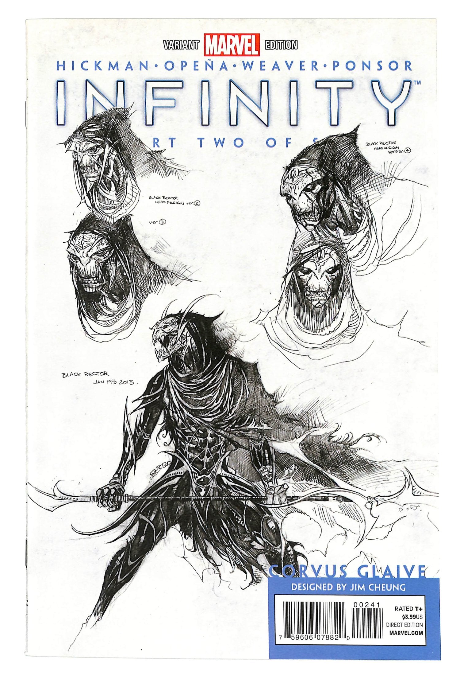 Infinity 2013 #2 Jim Cheung 'Corvus Glaive Design' - back issue - $20.00