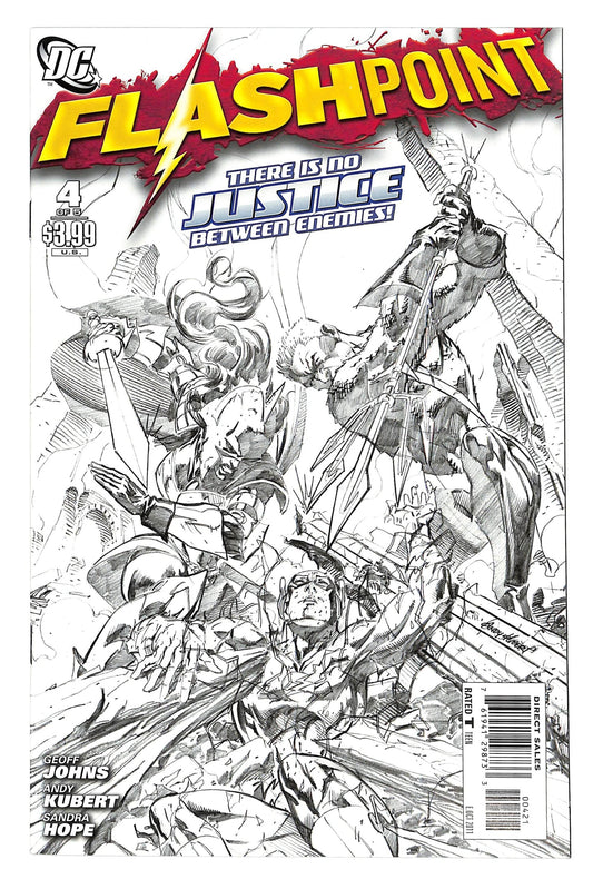 Flashpoint 2011 #4 Andy Kubert Sketch Cover - back issue - $5.00