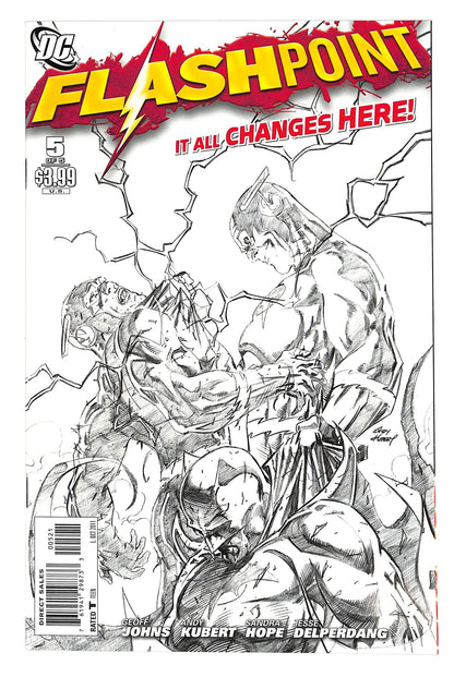 Flashpoint 2011 #5 Andy Kubert Sketch Cover - back issue - $5.00
