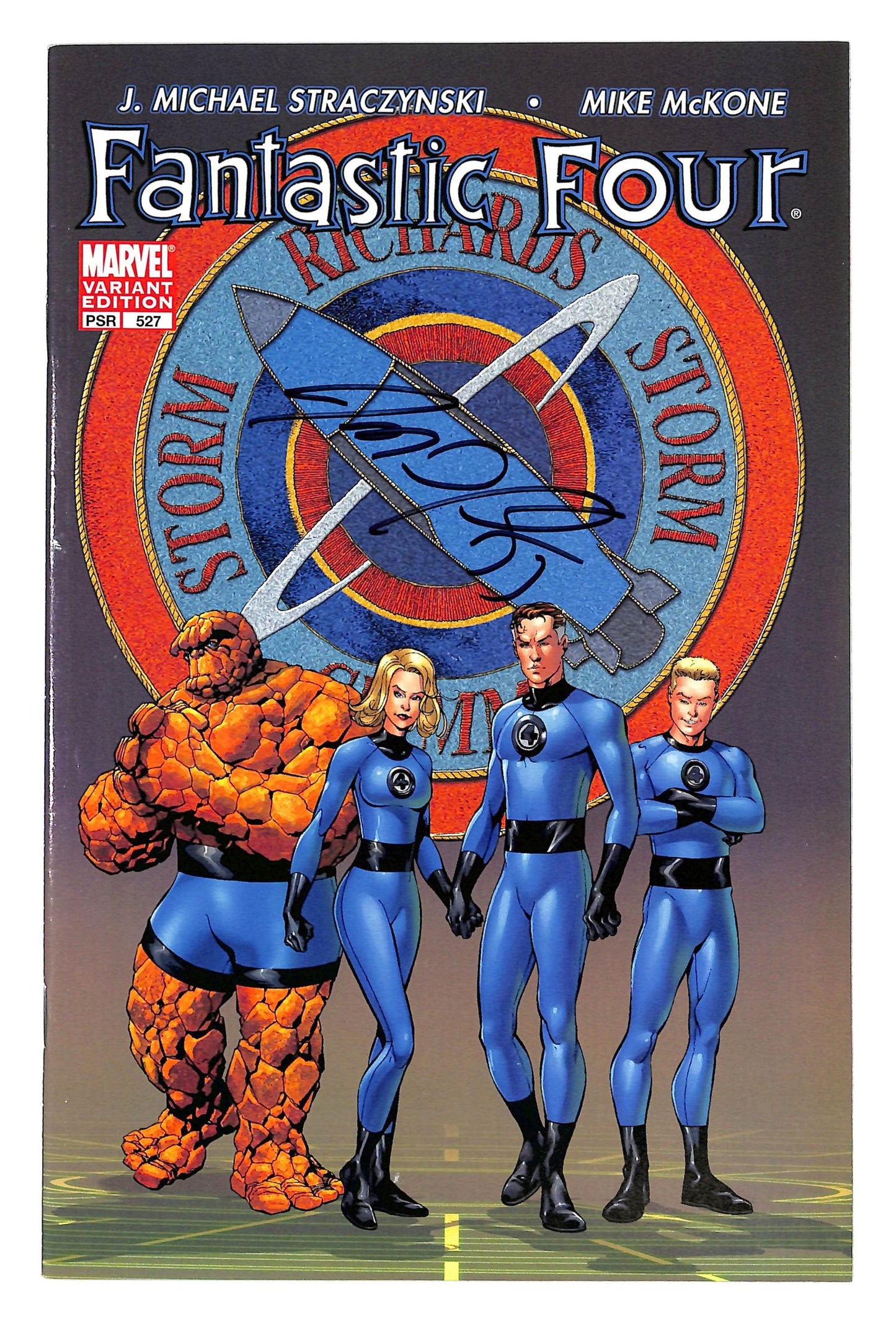 Fantastic Four 1998 #527 Variant Edition Signed by J. Michael Staczynski - back issue - $20.00