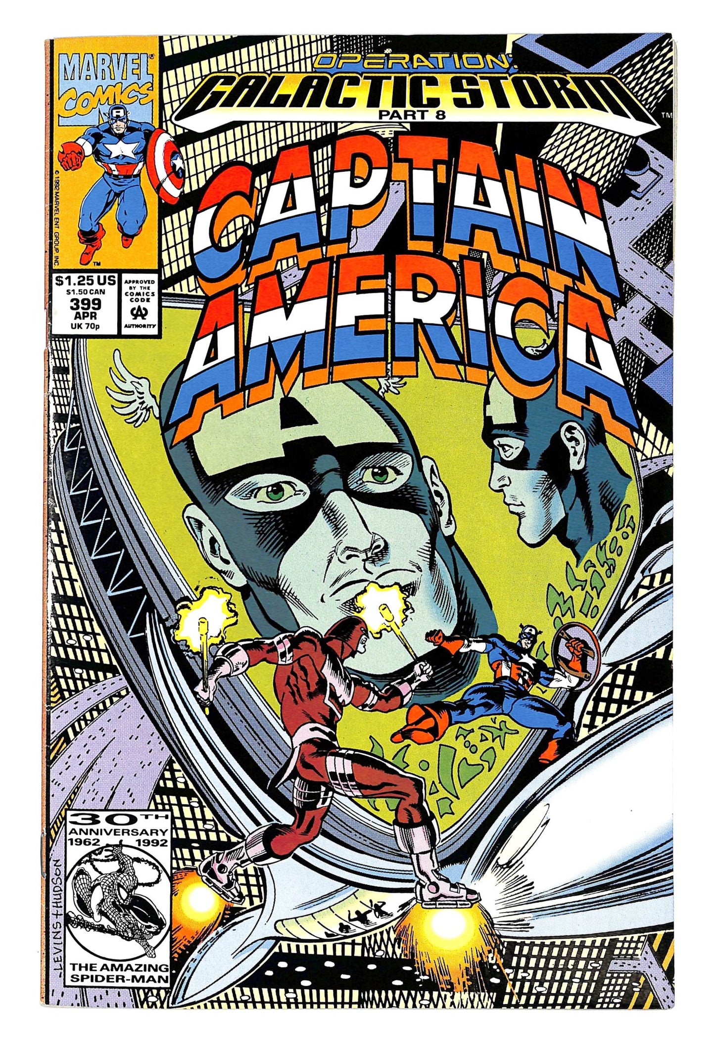Captain America 1968 #399 Direct ed. - back issue - $10.00